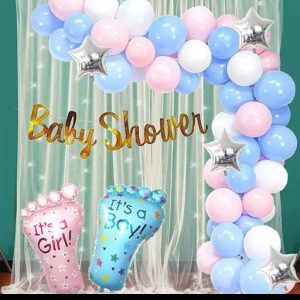 SIMPLE BABY SHOWER BALLOON DECOR