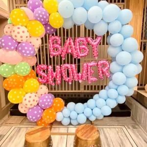 RING BABY SHOWER SETUP