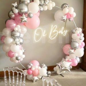 SILVER OH BABY DECEOR