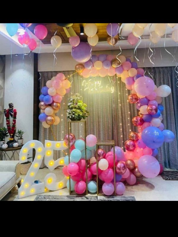 25TH BIRTDAY DECOR SETUP