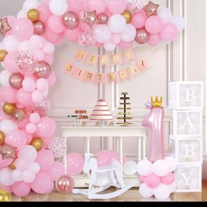 FIRST HAPPY BIRTHDAY DECOR