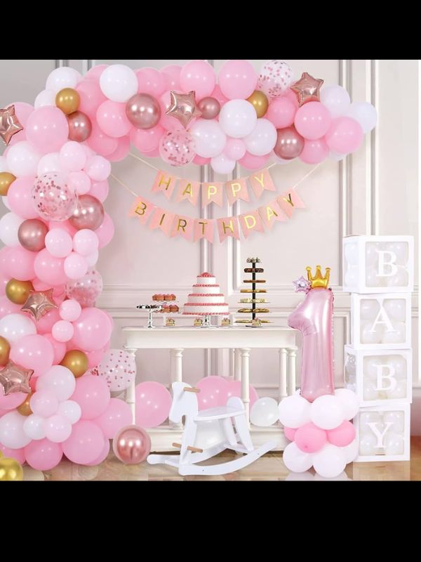 FIRST HAPPY BIRTHDAY DECOR