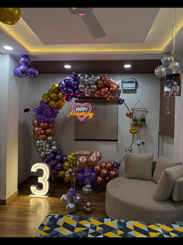 3rd ANNIVERSARY RING DECOR