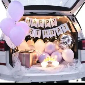HAPPY BIRTHDAY CAR DECOR