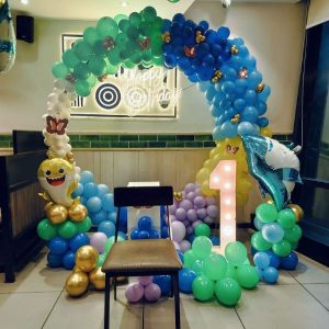 BABY SHARK RING DECOR SETUP