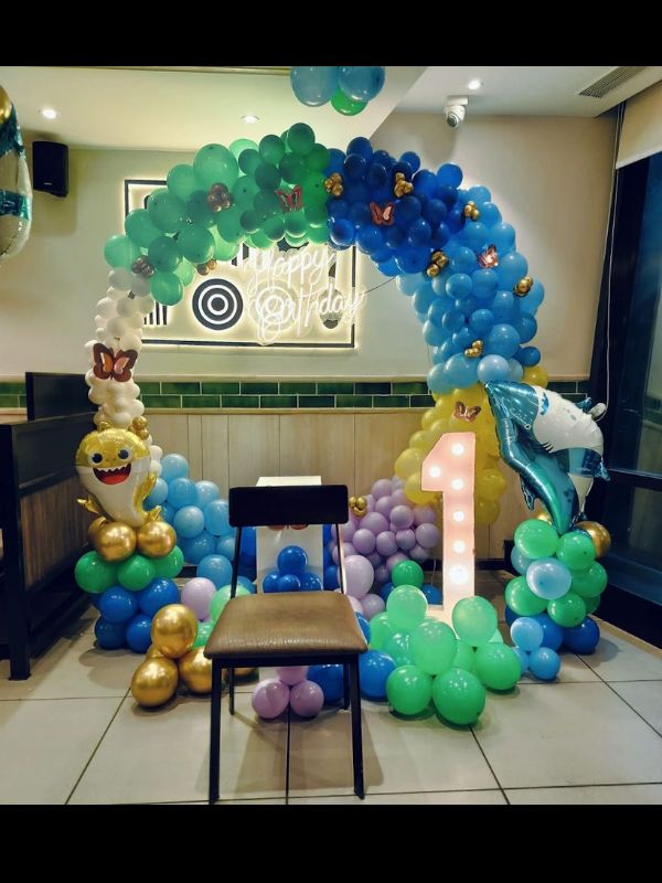 BABY SHARK RING DECOR SETUP