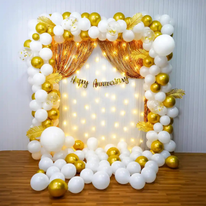 WHITE THEME ANNIVERSARY DECOR