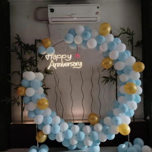 SIMPLE RING FRAME ANNIVERSARY DECOR