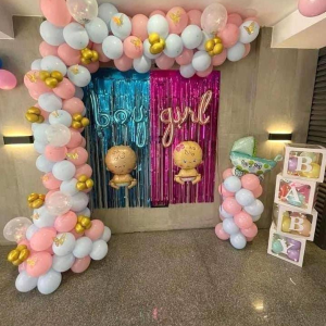 SIMPLE BABY SHOWER BALLOON DECOR