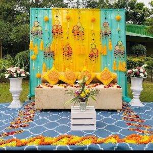 SIMPLE PERFECT HALDI MHENDI SETUP