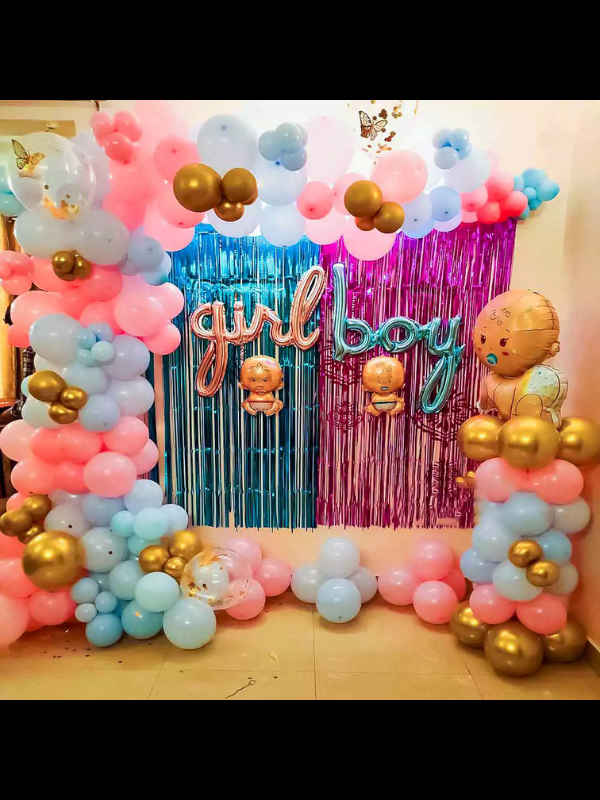 GIRL AND BOY BABY SHOWER DECOR