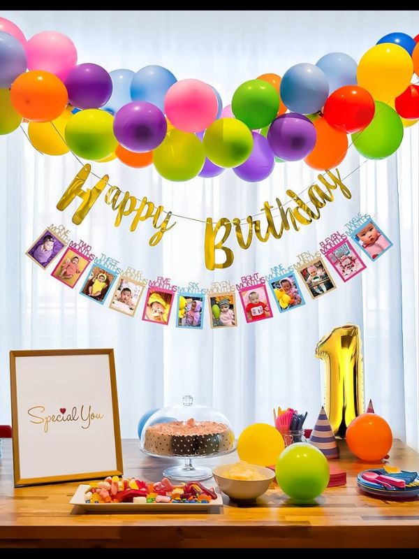 FIRST YEAR BIRTHDAY DECORATION