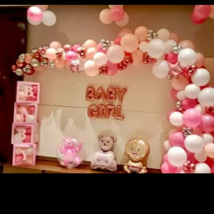 PINK AND PEACH WELCOME  BABY