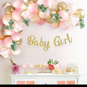 BABY GIRL BALLOON DCEOR