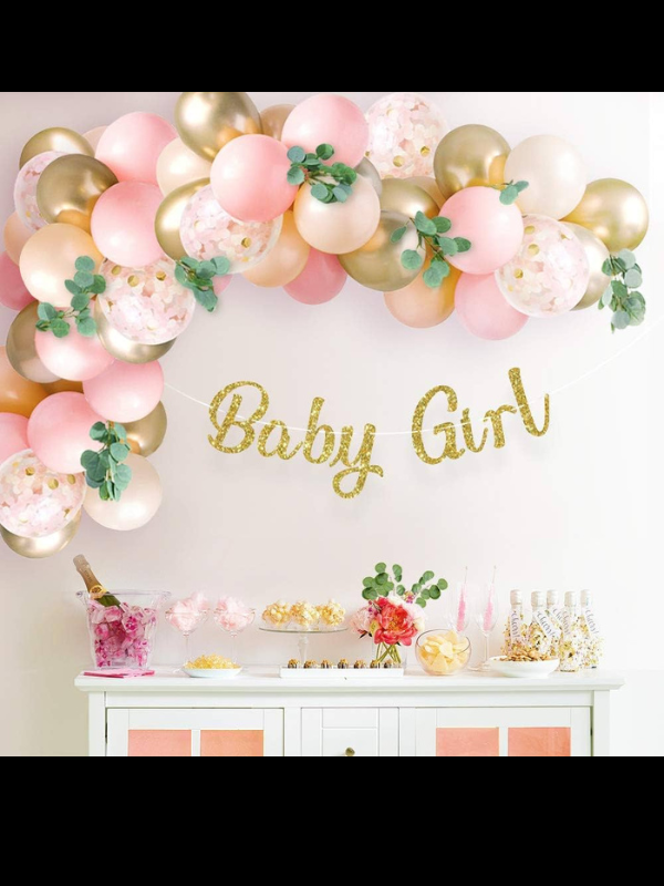BABY GIRL BALLOON DCEOR