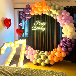 COLOURFUL RING BIRTHDAY DECOR