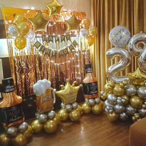 SILVER AND GOLDEN CHROME THEME DECOR