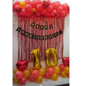 10TH ANNIVERSARY BALLOON DECOR